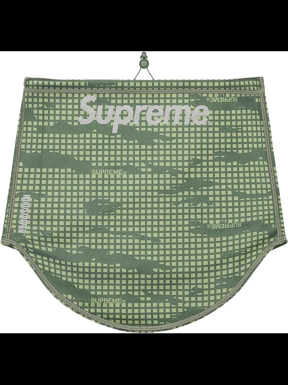 Supreme Neck Gaiter “Windstopper” in color Olive Grid Camo